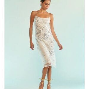 Cynthia Rowley Gisele lace sequin dress, 6 nwt